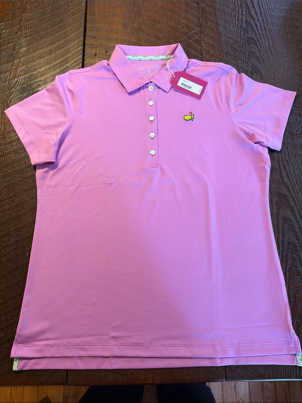 Magnolia Lane Masters Women’s Large Tech Polo NWT Purple Golf Shirt